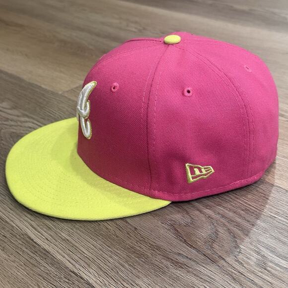 New Era Atlanta Braves Topperz Hat World Series 1995 59Fifty 7 1/4 Exclusive EUC - Picture 4 of 8